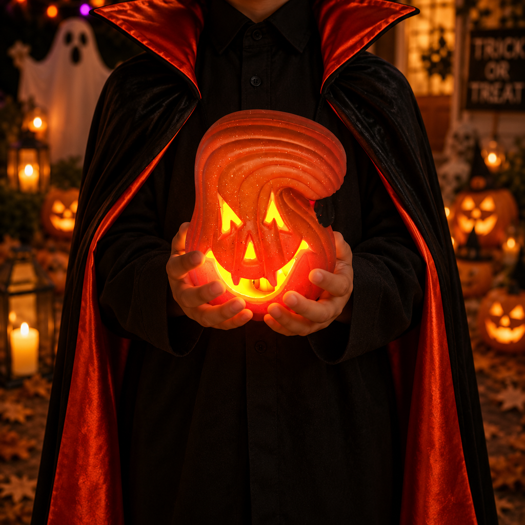 LED-Halloween-Kürbis „Jack O’Lantern“ – batteriebetrieben