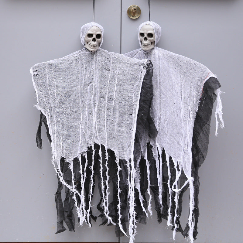 Skelettkopf-Geist – Halloween-Dekoration